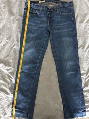 Ag Adriano Goldschmied Blue Straight-Leg Jeans